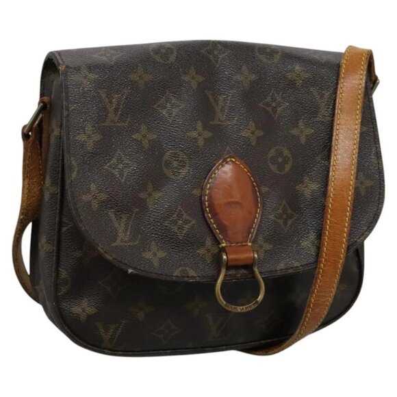 LOUIS VUITTON Monogram Saint Cloud GM Shoulder Bag M51242 LV Auth 122795 - Picture 1 of 16